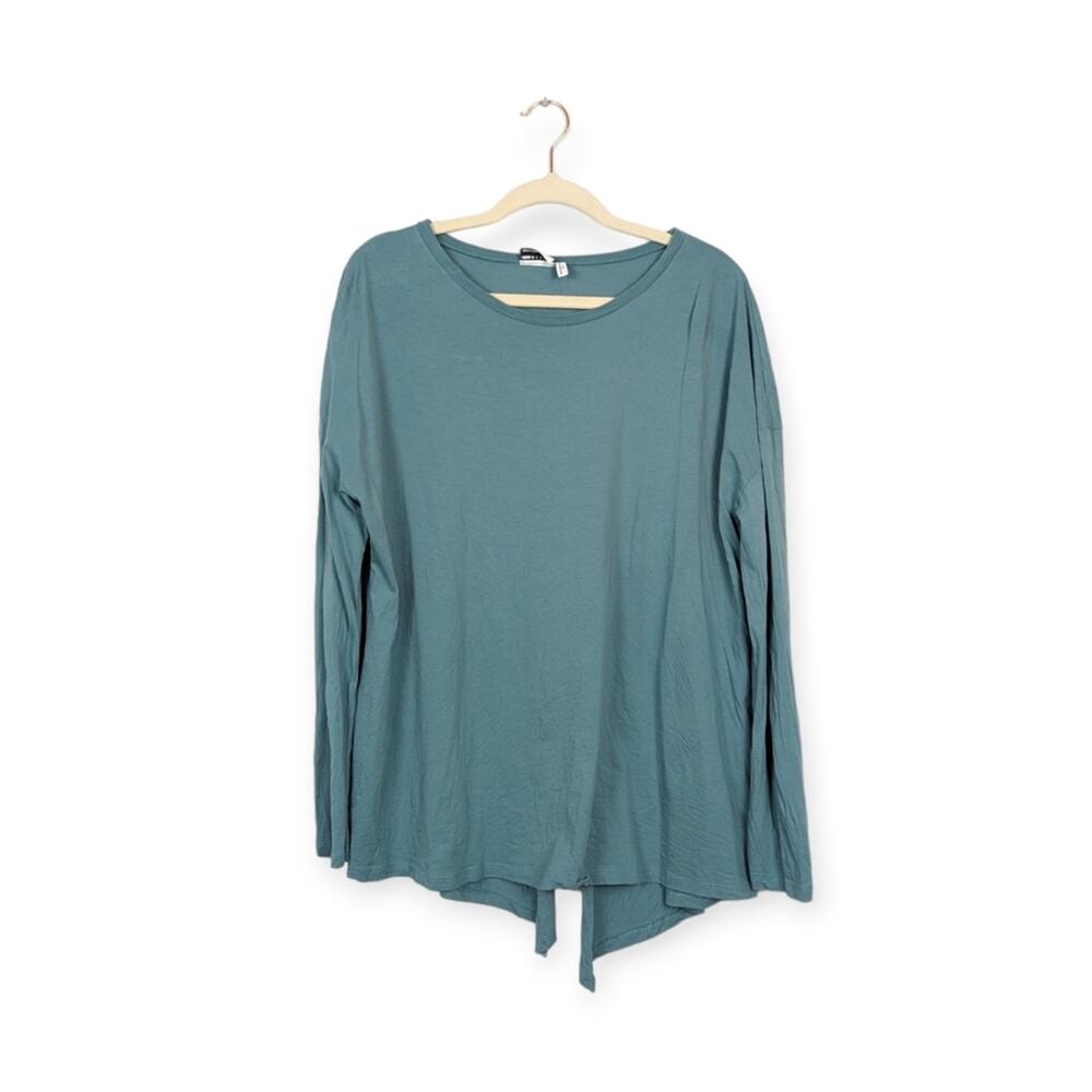 ASOS Designs Teal Long Sleeve Open Back Top